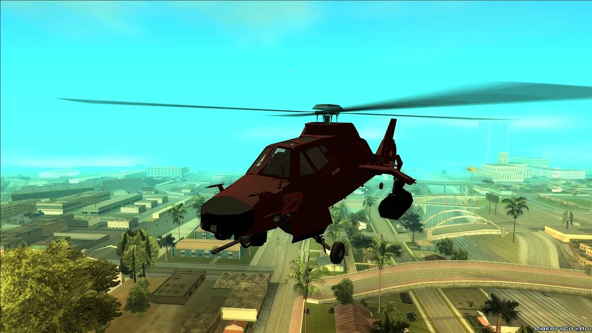 Akula Stealth Helicopter from GTA Online / GTA San Andreas