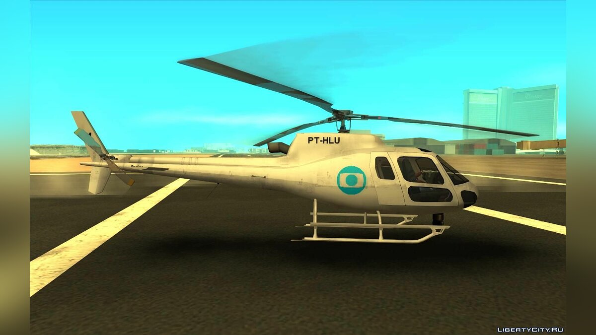 GTA San Andreas Helicóptero Esquilo Modelo H350 BA v1 Mod 