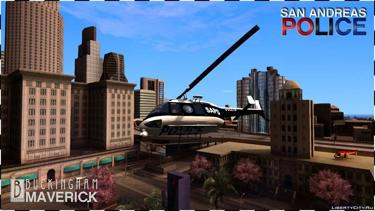 GTA V Buckingham Maverick (San Andreas State Police) / GTA San Andreas