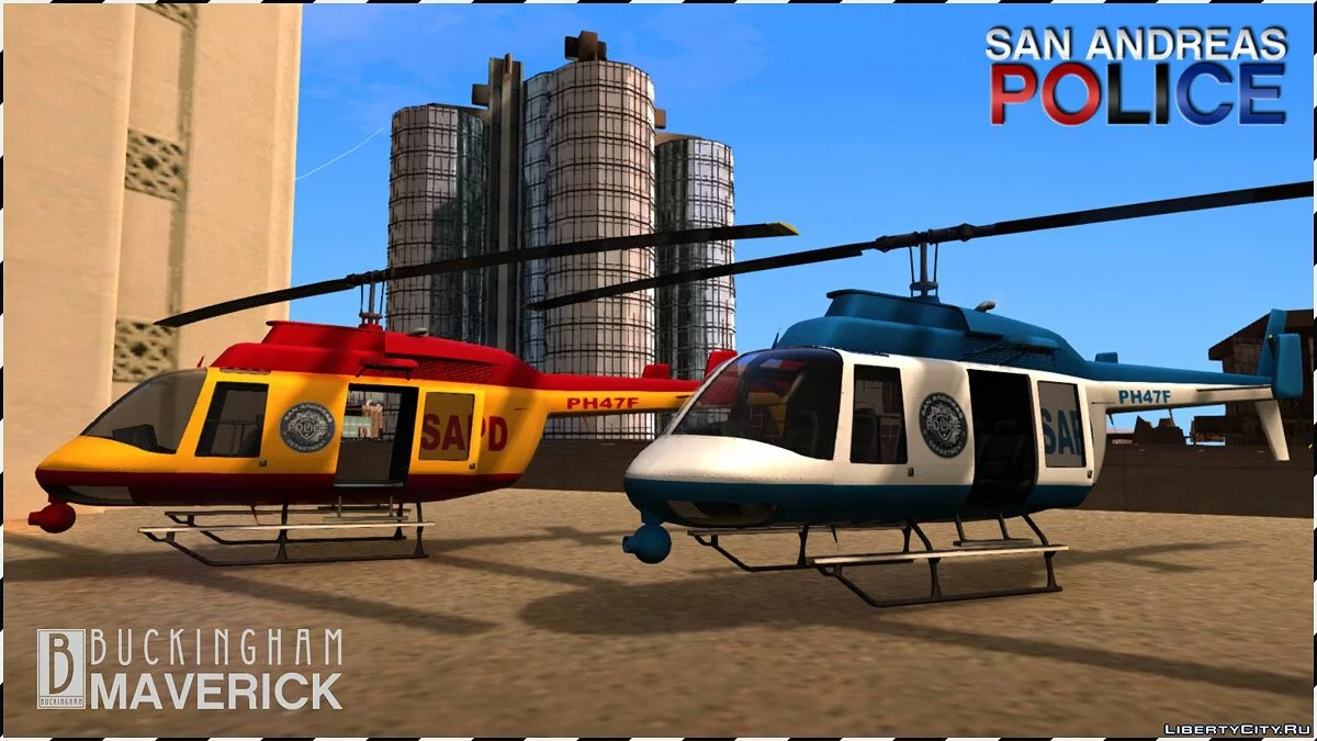 GTA V Buckingham Maverick (San Andreas State Police) / GTA San Andreas