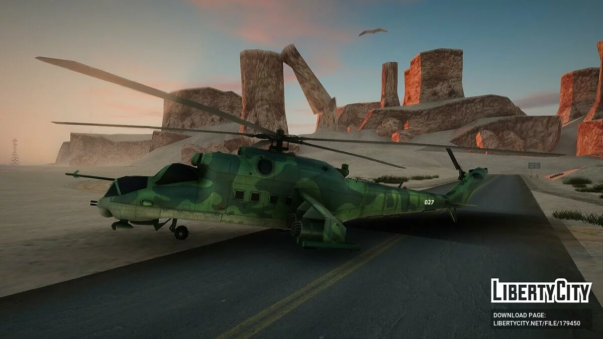 Mi-24P from Wargame: Red Dragon / GTA San Andreas