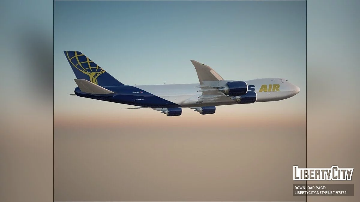 Boeing 747-8F [VehFuncs] / GTA San Andreas