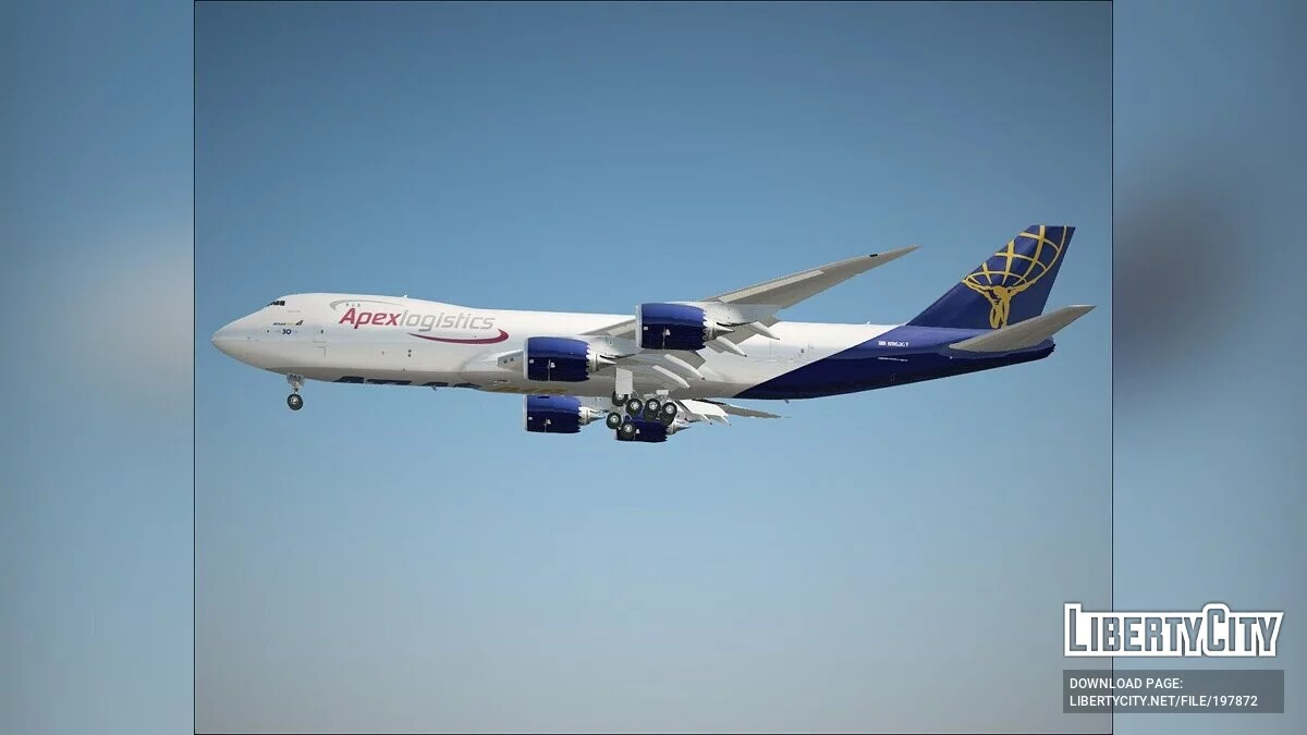 Boeing 747-8F [VehFuncs] / GTA San Andreas