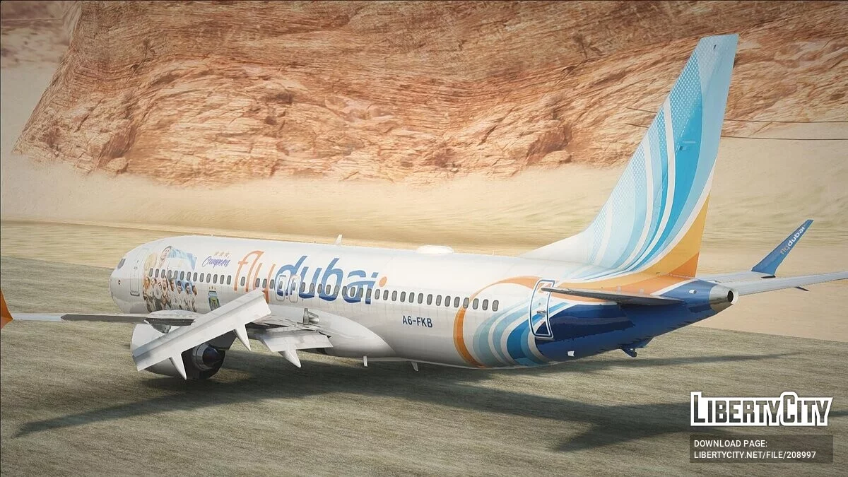 Boeing 737-8MAX Flydubai / GTA San Andreas
