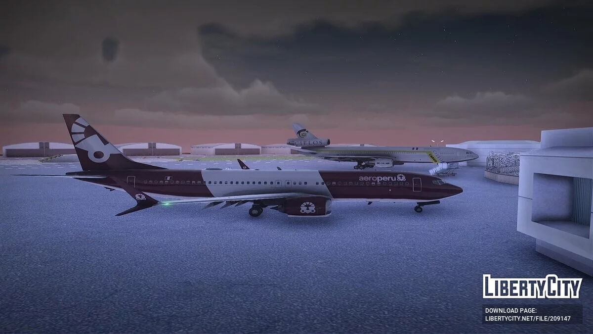 Boeing 737 MAX 9 AeroPeru 涂装飞海豚 / GTA San Andreas