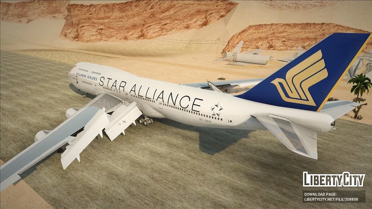 Boeing 747-412 - Singapore Airlines / GTA San Andreas
