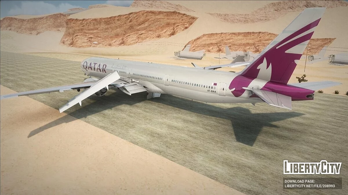 Boeing 777-3DZER Qatar Airways / GTA San Andreas