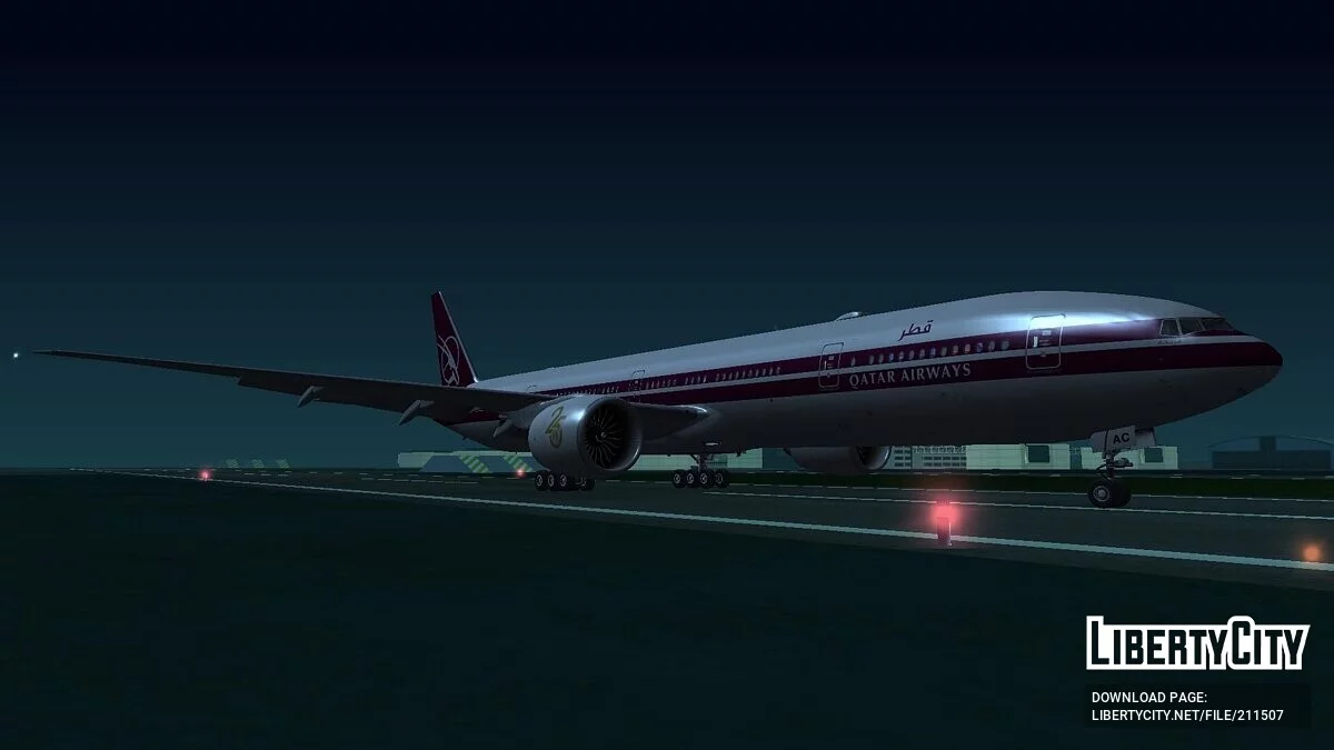 波音 777-3DZER A7-BAC [卡塔尔航空] / GTA San Andreas