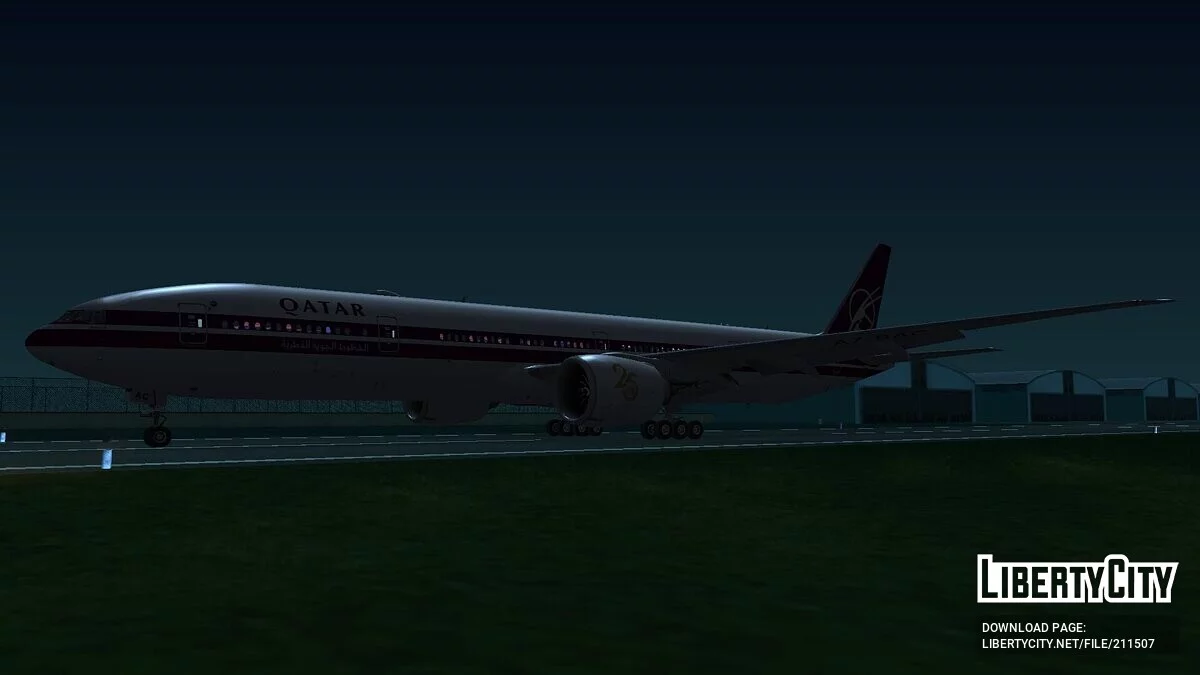 波音 777-3DZER A7-BAC [卡塔尔航空] / GTA San Andreas