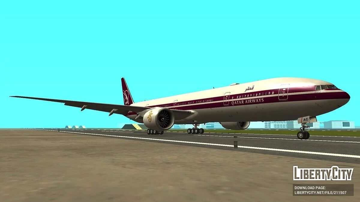 波音 777-3DZER A7-BAC [卡塔尔航空] / GTA San Andreas