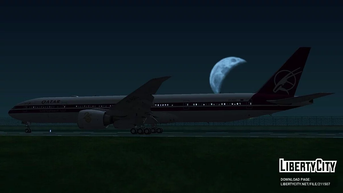 波音 777-3DZER A7-BAC [卡塔尔航空] / GTA San Andreas