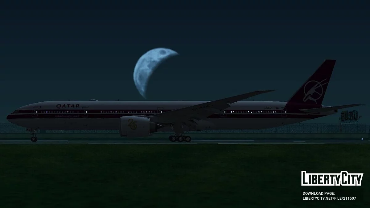 波音 777-3DZER A7-BAC [卡塔尔航空] / GTA San Andreas