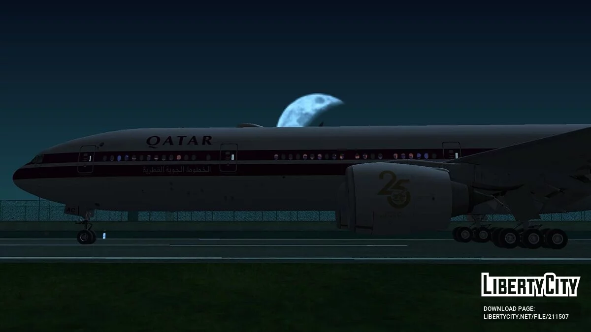 波音 777-3DZER A7-BAC [卡塔尔航空] / GTA San Andreas