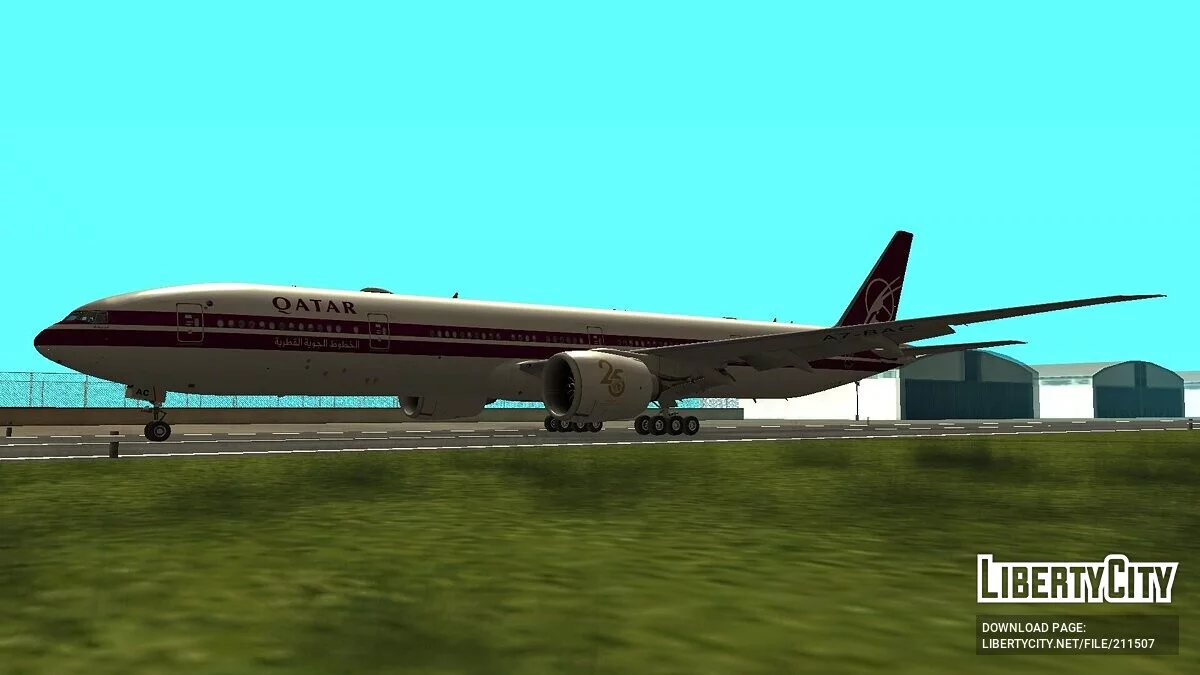 波音 777-3DZER A7-BAC [卡塔尔航空] / GTA San Andreas