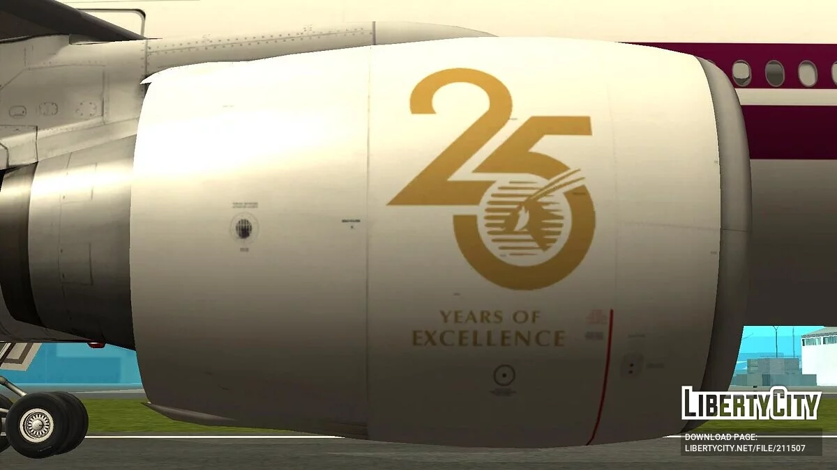 波音 777-3DZER A7-BAC [卡塔尔航空] / GTA San Andreas