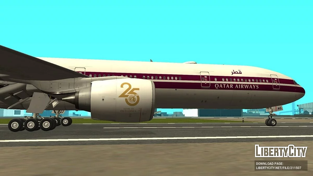 波音 777-3DZER A7-BAC [卡塔尔航空] / GTA San Andreas