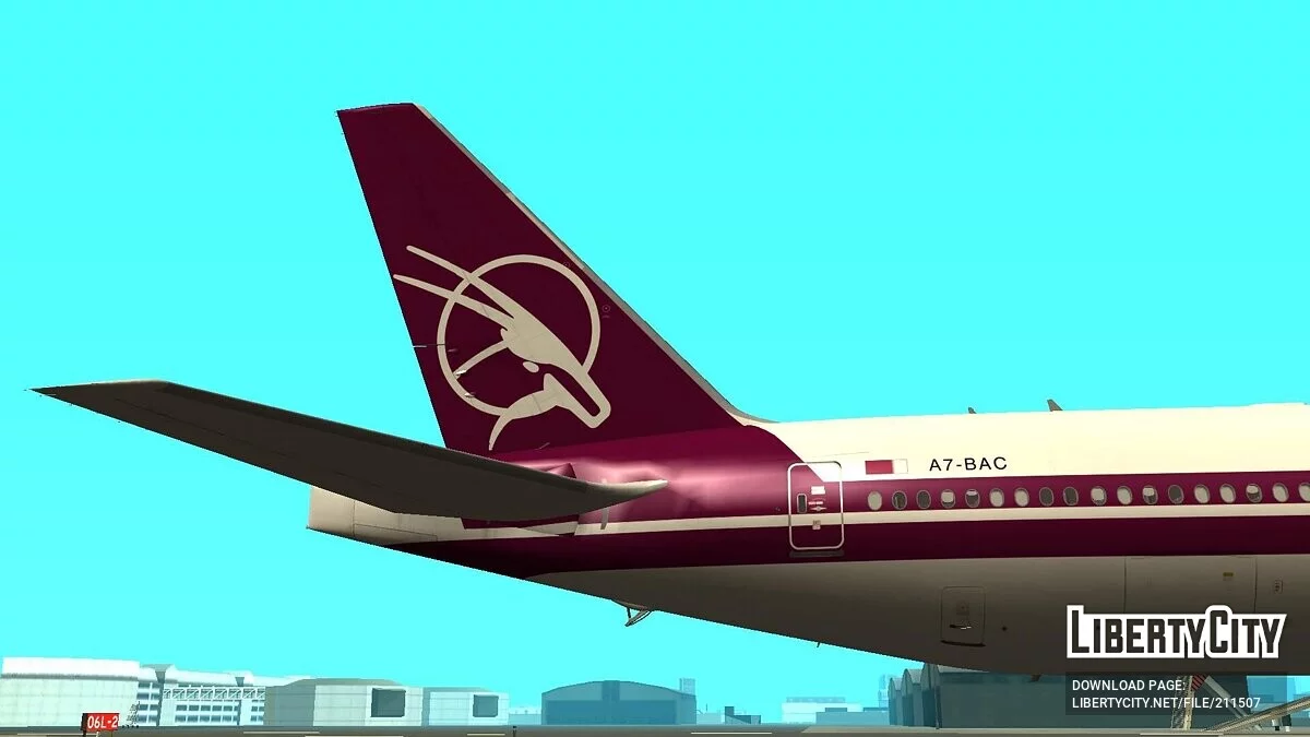 波音 777-3DZER A7-BAC [卡塔尔航空] / GTA San Andreas