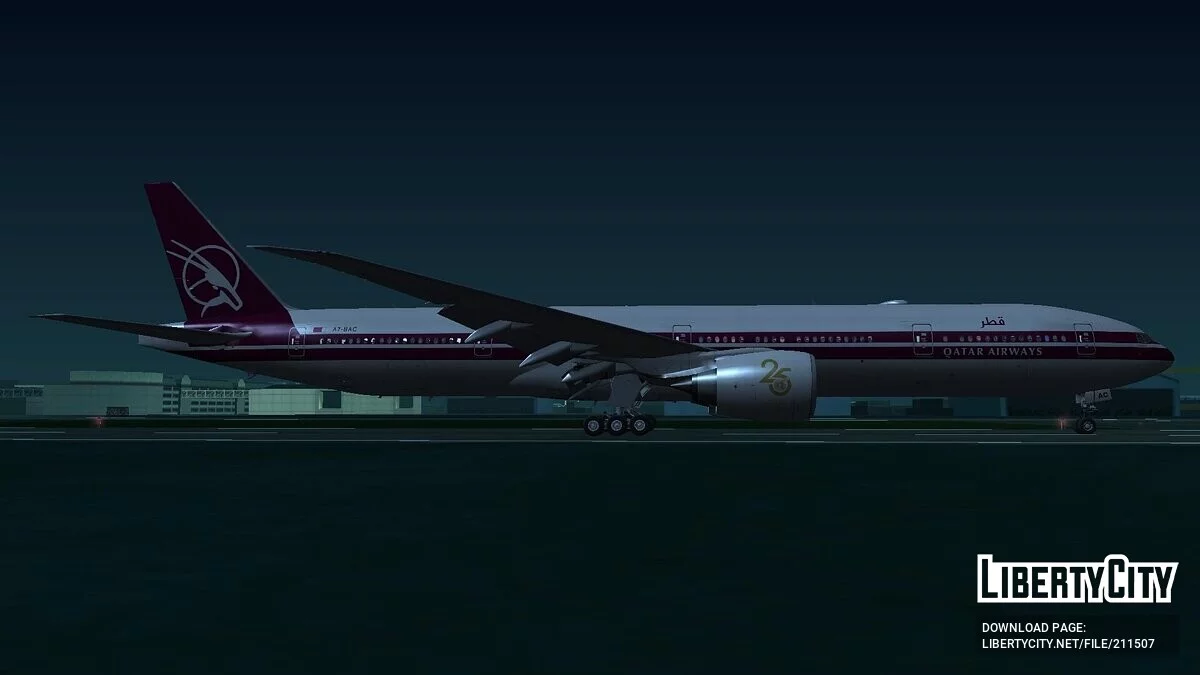 波音 777-3DZER A7-BAC [卡塔尔航空] / GTA San Andreas