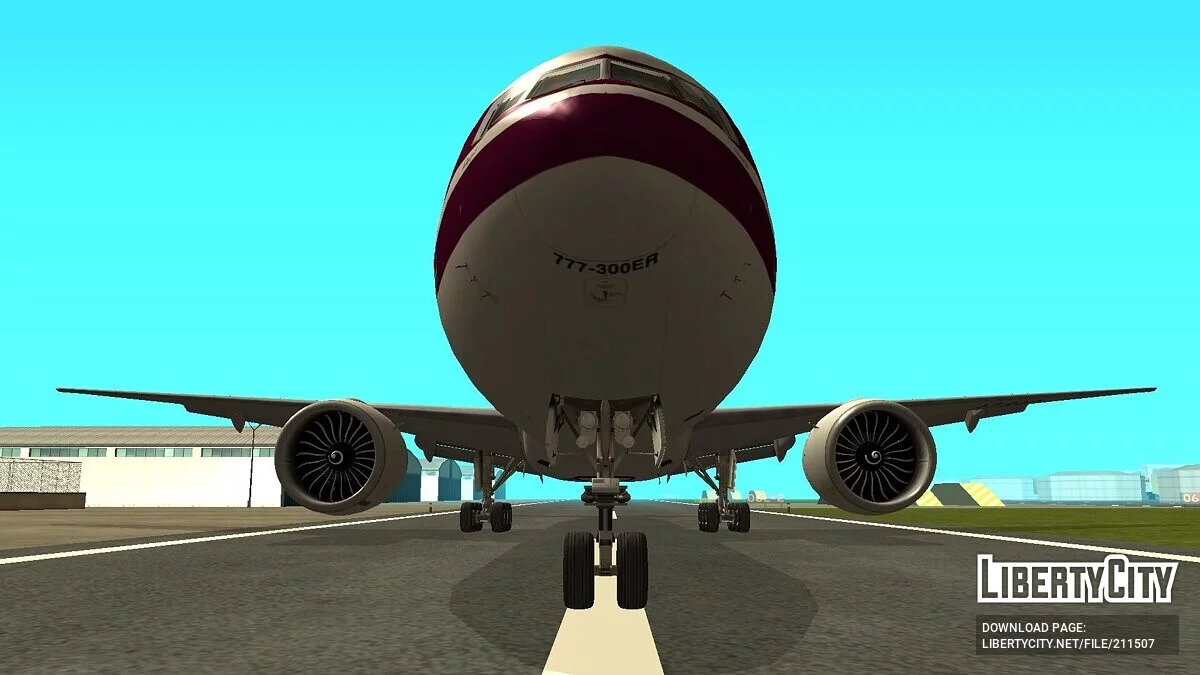 波音 777-3DZER A7-BAC [卡塔尔航空] / GTA San Andreas