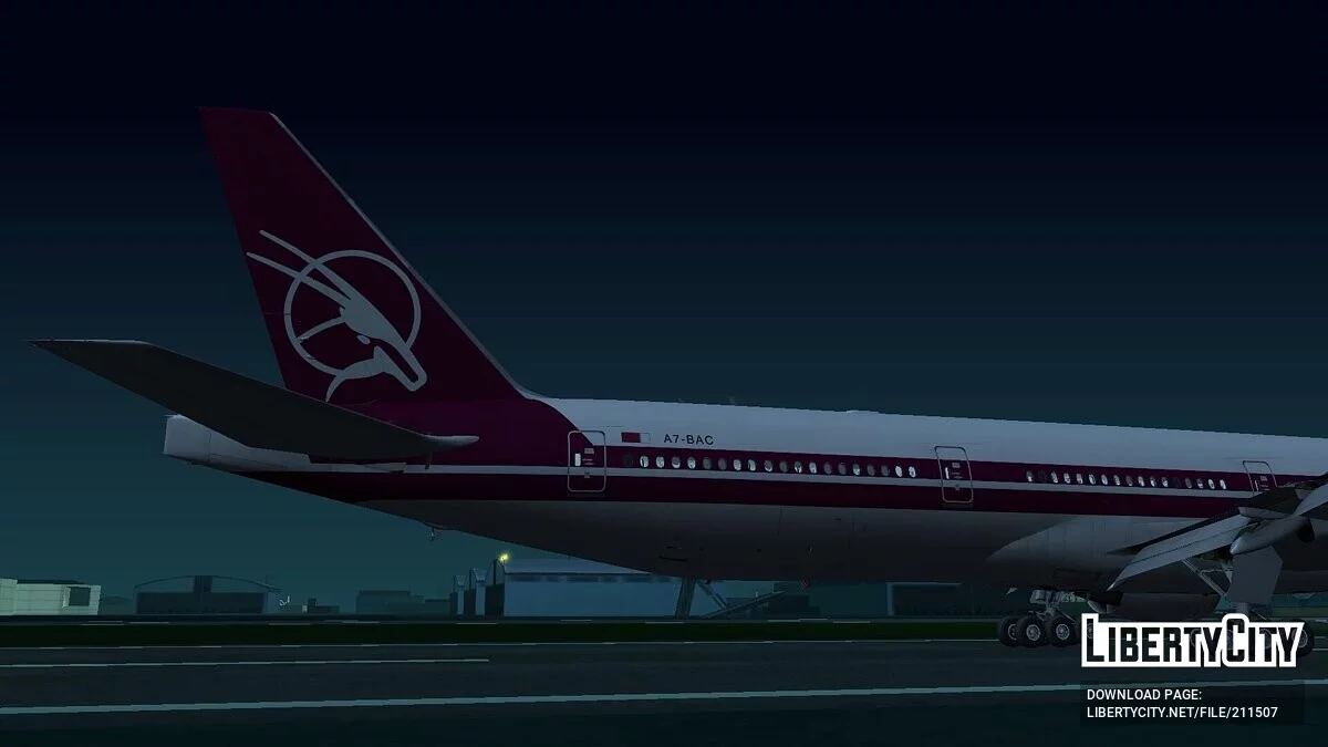 波音 777-3DZER A7-BAC [卡塔尔航空] / GTA San Andreas