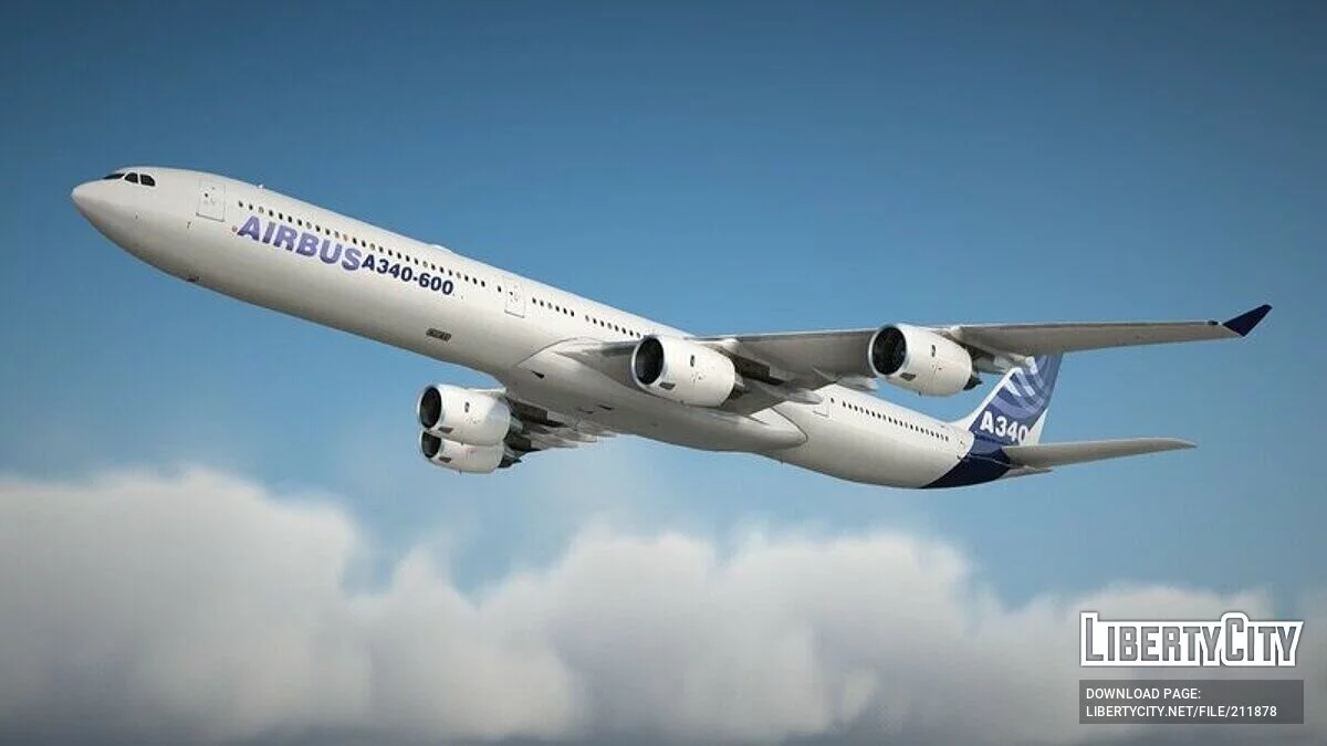 Airbus A340-600 [VehFuncs] / GTA San Andreas