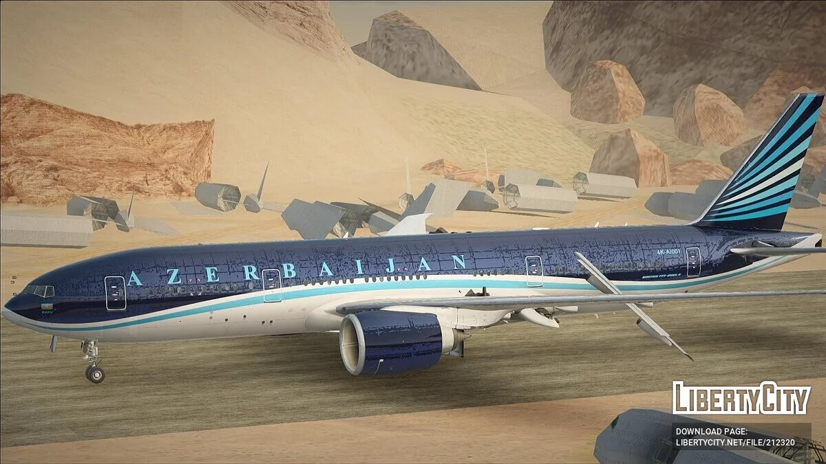Azerbaijan Airlines Boeing 777-200LR / GTA San Andreas