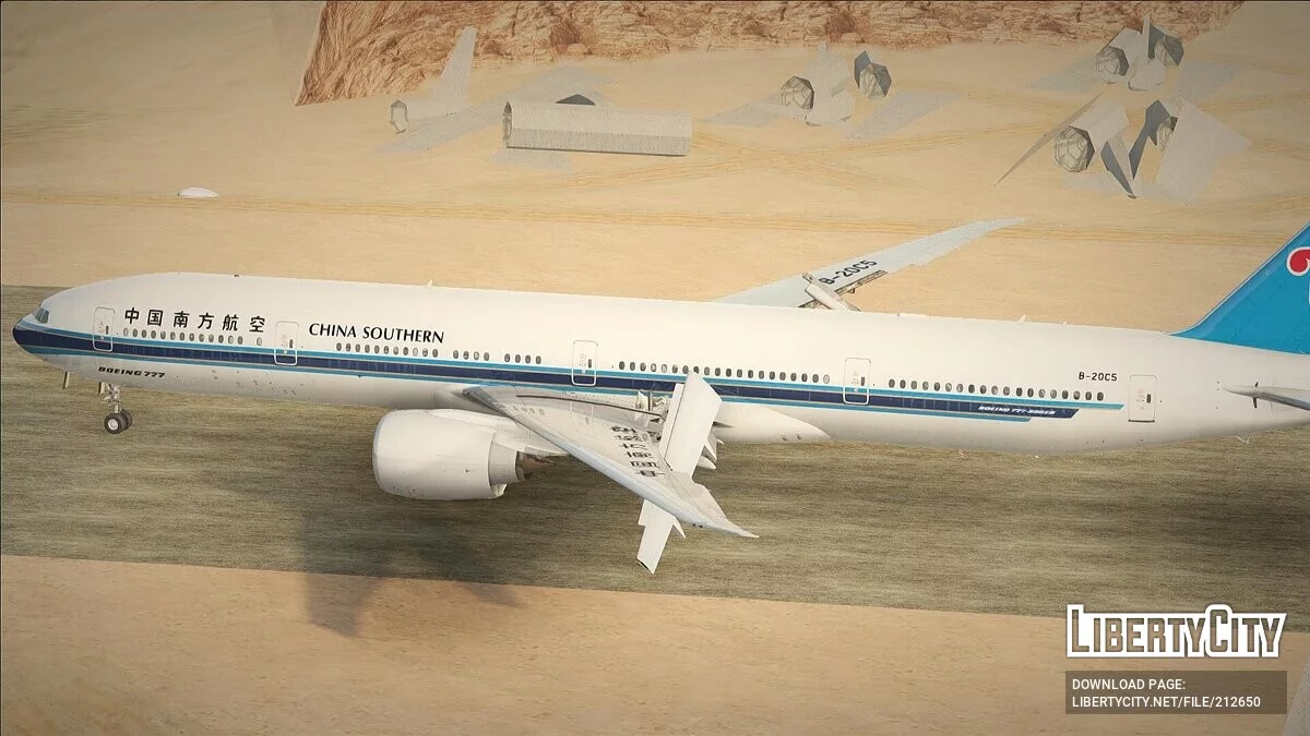 خطوط الصين الجنوبية بوينغ 777-31BER B-20C5 / جي تي إيه سان أندرياس