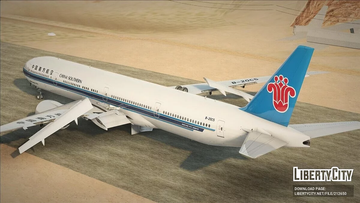 خطوط الصين الجنوبية بوينغ 777-31BER B-20C5 / جي تي إيه سان أندرياس