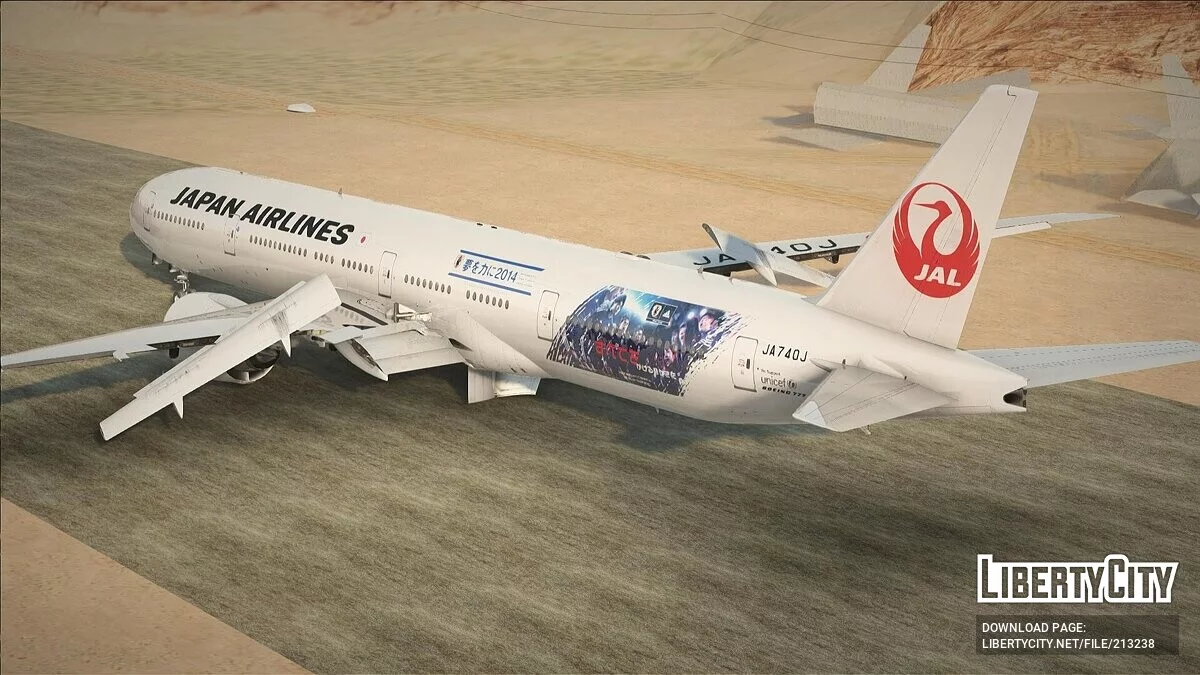Japan Airlines Boeing 777-346ER / GTA San Andreas