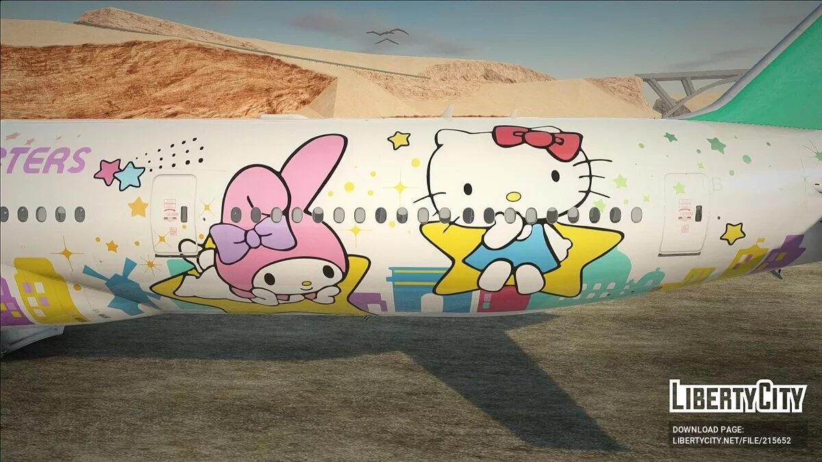 Boeing 777-36NER - Hello Kitty Shining Star Livery / GTA San Andreas