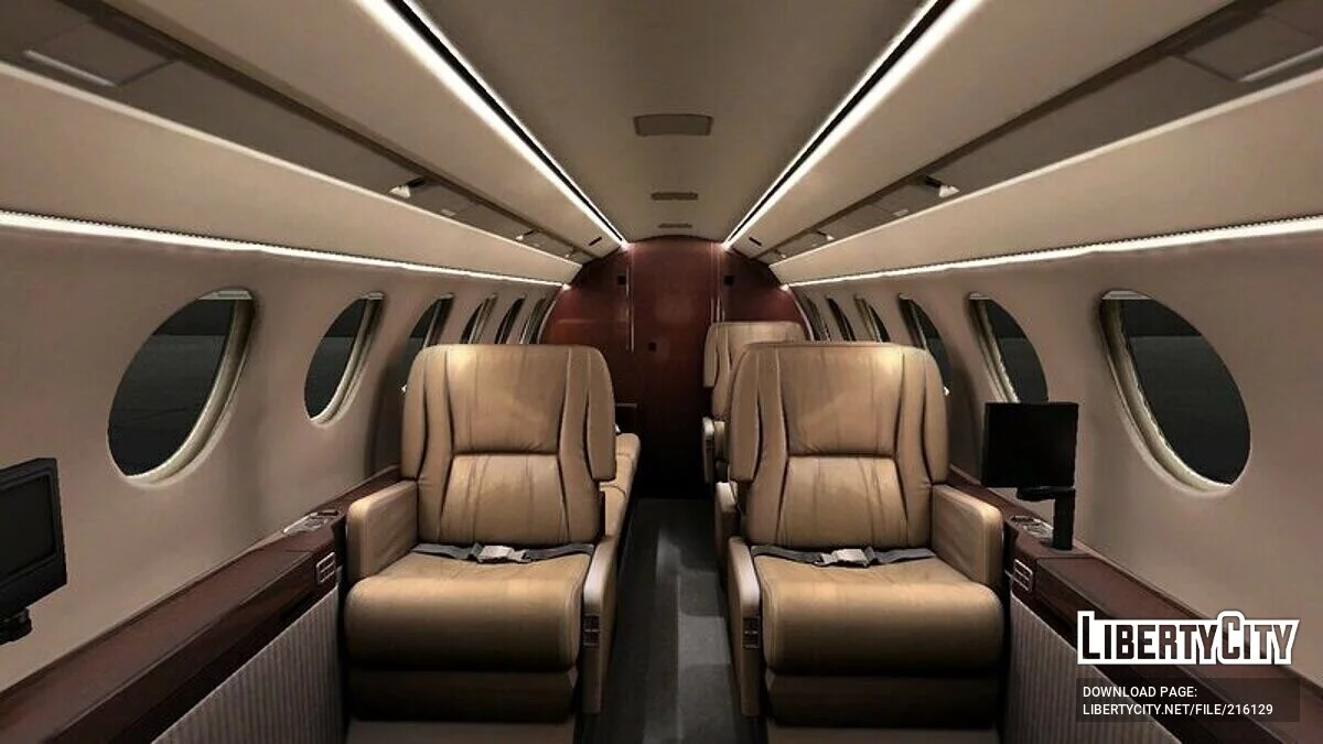 Dassault Falcon 50EX [VehFuncs] / GTA San Andreas