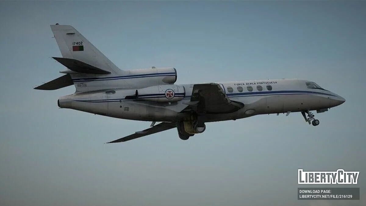 Dassault Falcon 50EX [VehFuncs] / GTA San Andreas