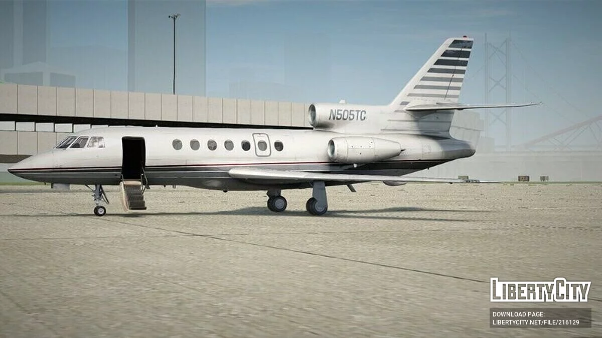Dassault Falcon 50EX [VehFuncs] / GTA San Andreas