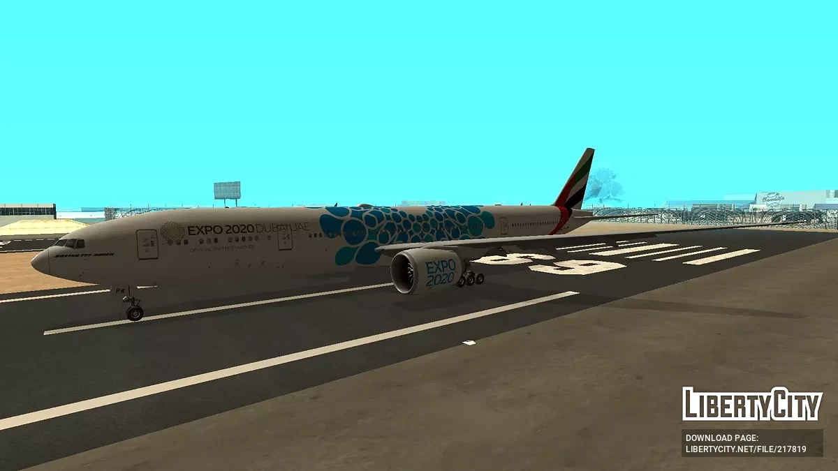 Emirates Boeing 777-31HER A6-EPK Expo 2020 Blue Livery / جي تي إيه سان أندرياس