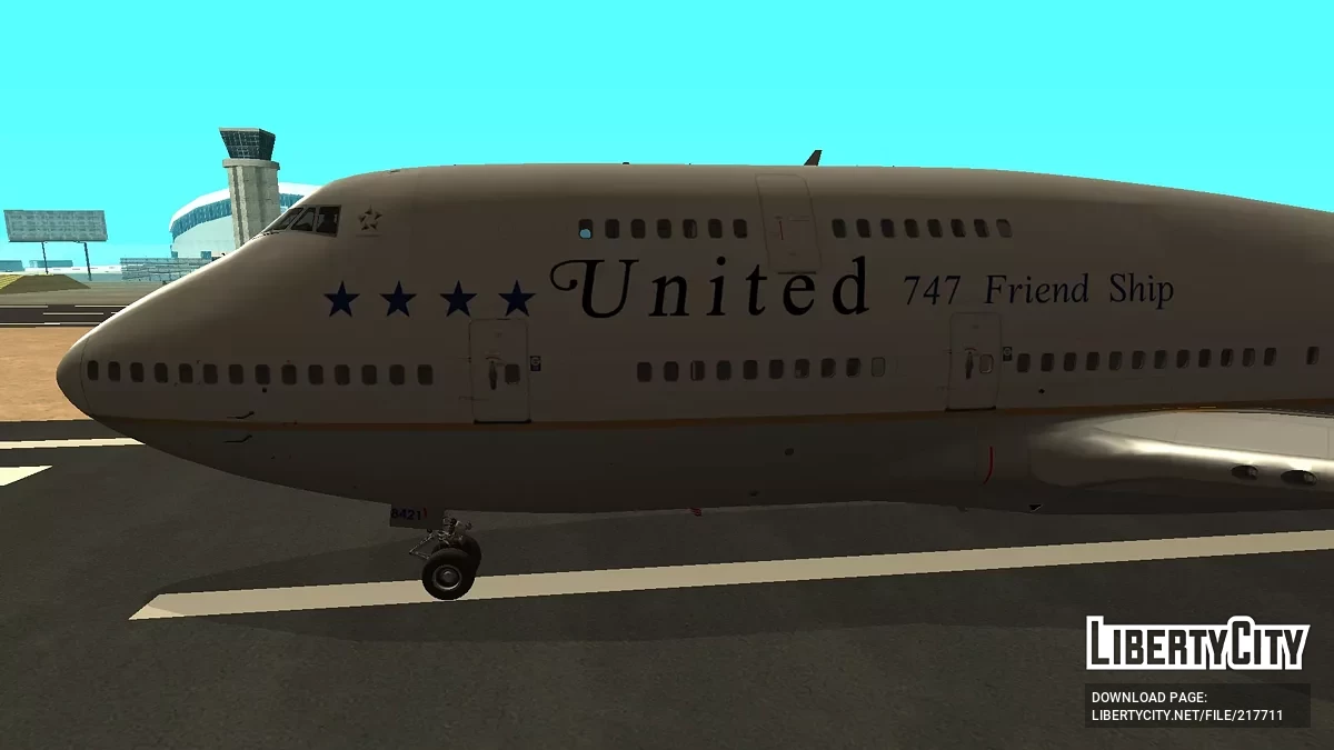 United Airlines Boeing 747-422 N121UA / GTA San Andreas