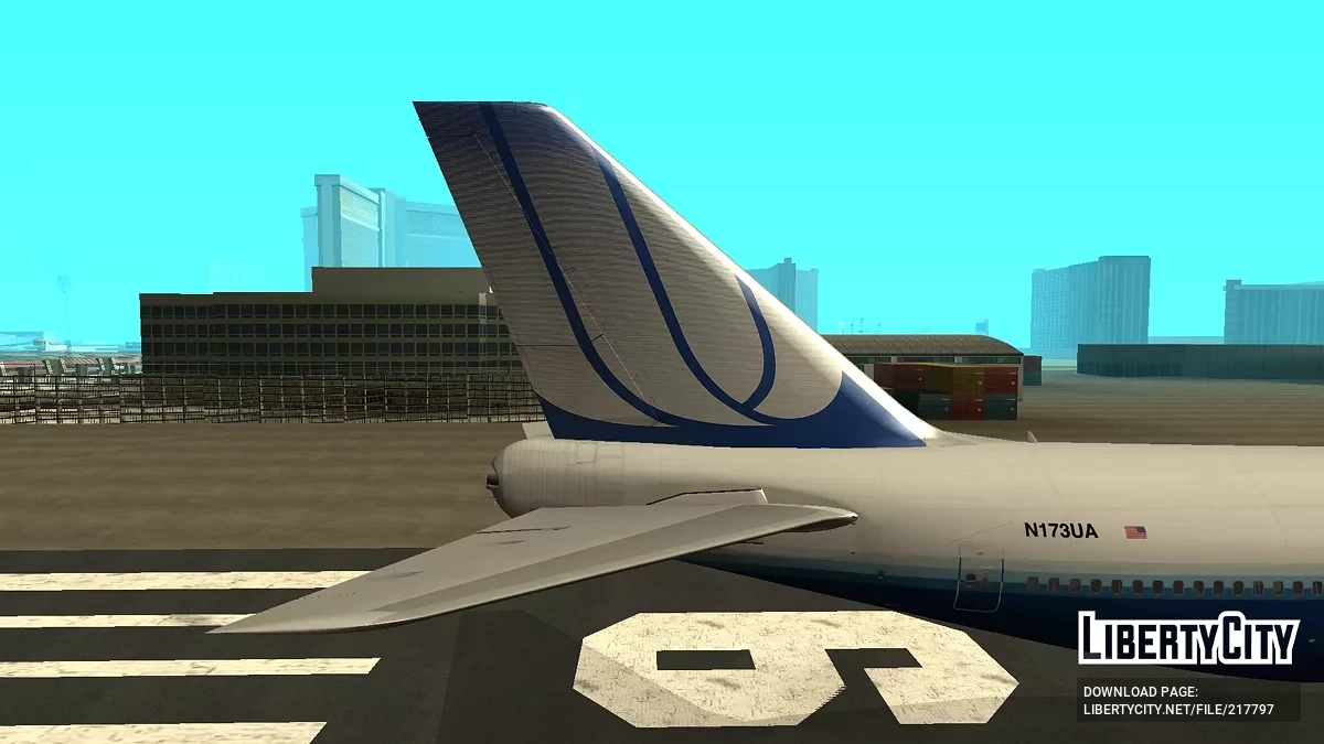 Юнайтед Ейрлайнз Боїнг 747-422 N173UA / GTA San Andreas