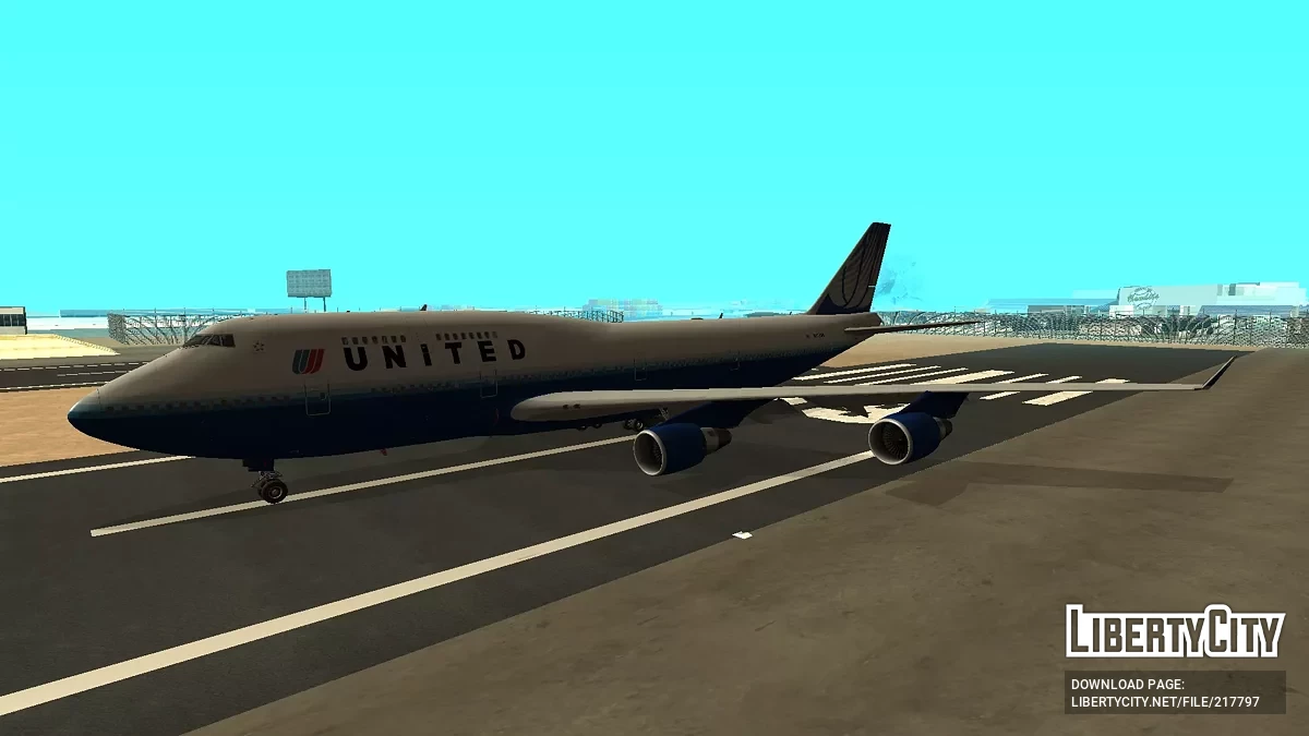 Юнайтед Ейрлайнз Боїнг 747-422 N173UA / GTA San Andreas