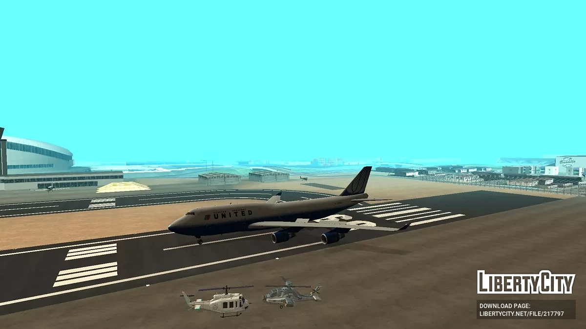 Юнайтед Ейрлайнз Боїнг 747-422 N173UA / GTA San Andreas