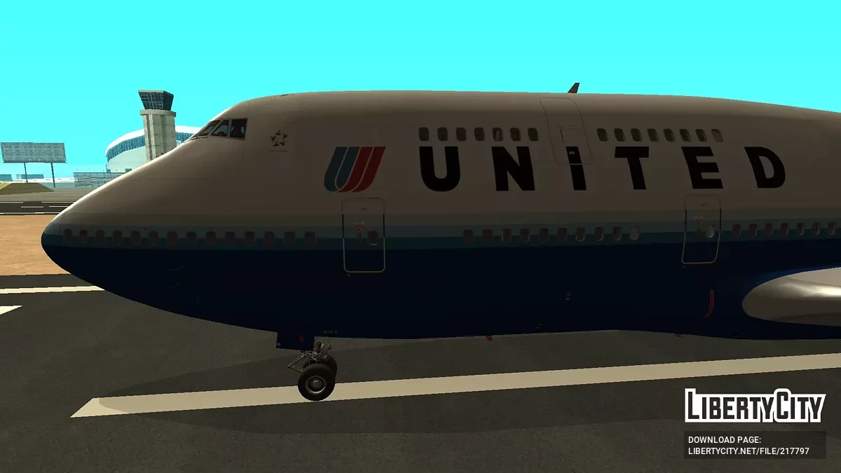 Юнайтед Ейрлайнз Боїнг 747-422 N173UA / GTA San Andreas