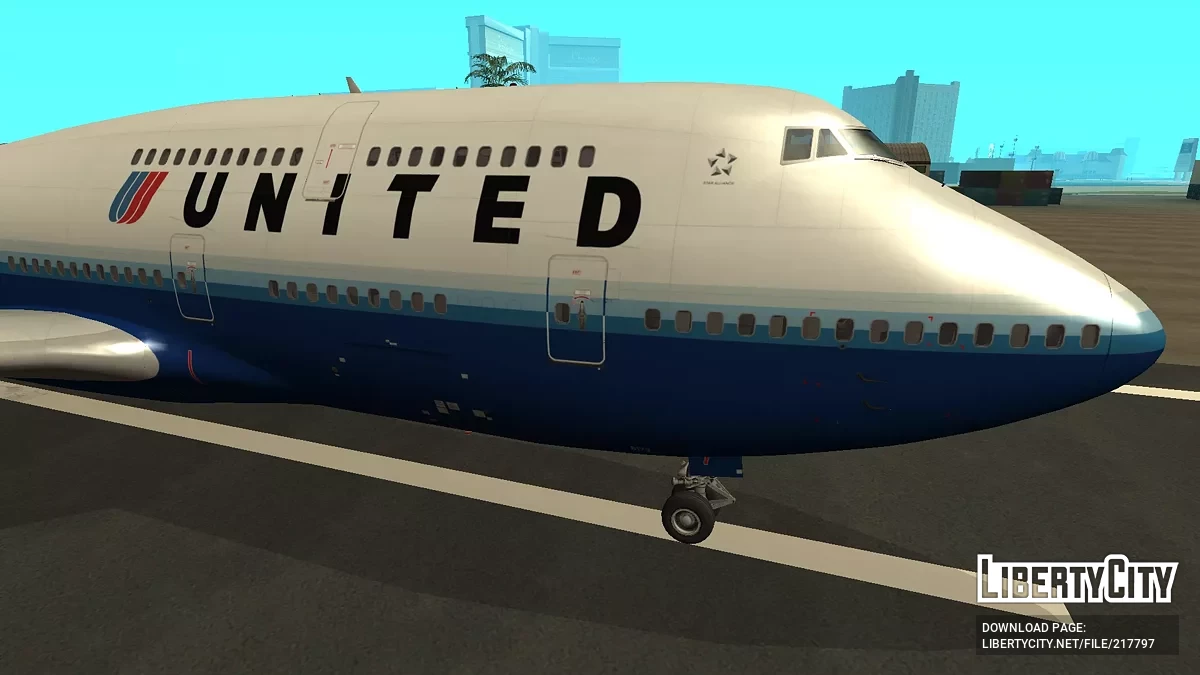 Юнайтед Ейрлайнз Боїнг 747-422 N173UA / GTA San Andreas
