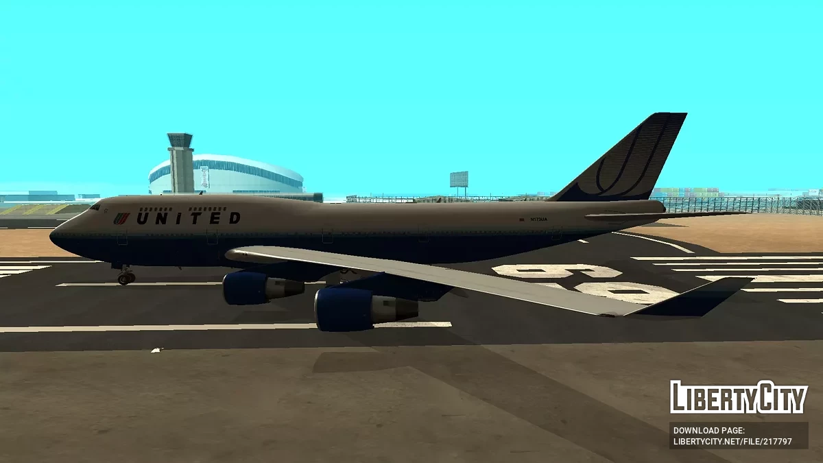 Юнайтед Ейрлайнз Боїнг 747-422 N173UA / GTA San Andreas