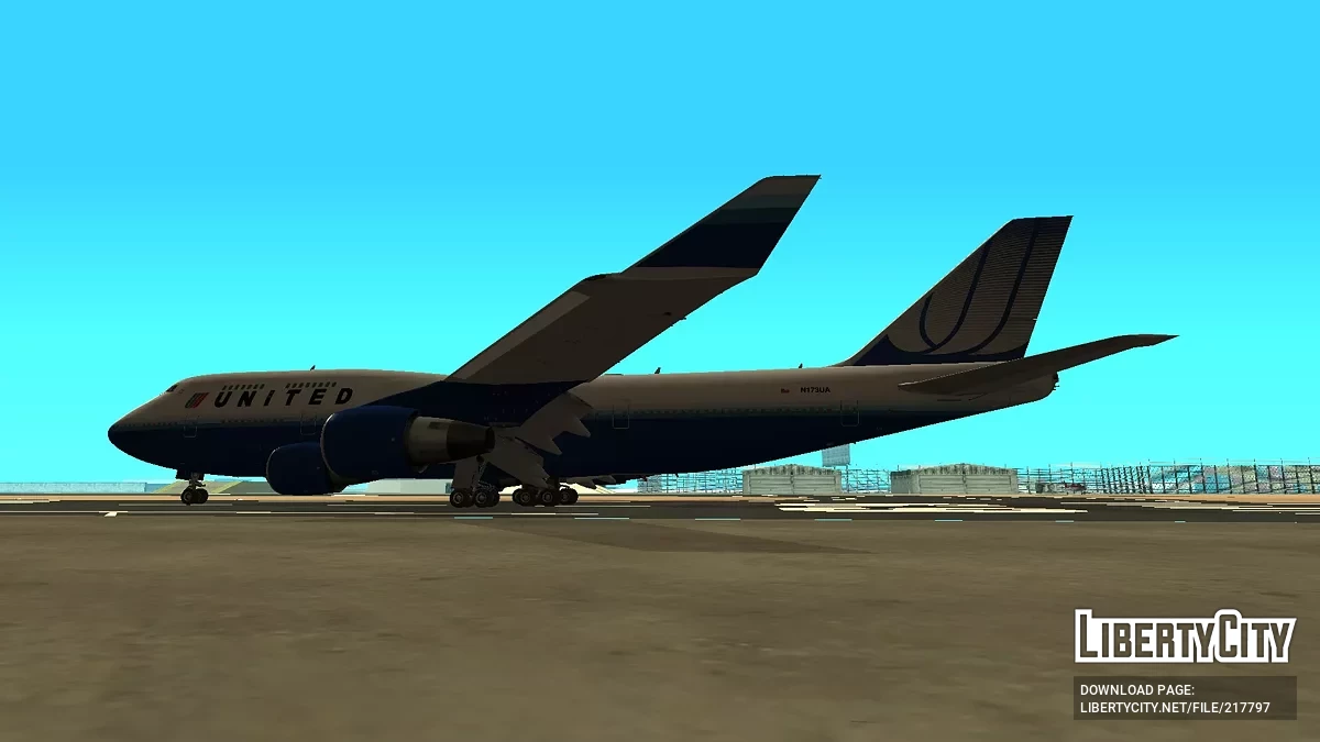 Юнайтед Ейрлайнз Боїнг 747-422 N173UA / GTA San Andreas