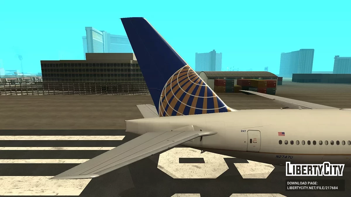United Airlines Boeing 777-322ER N2747U / GTA San Andreas