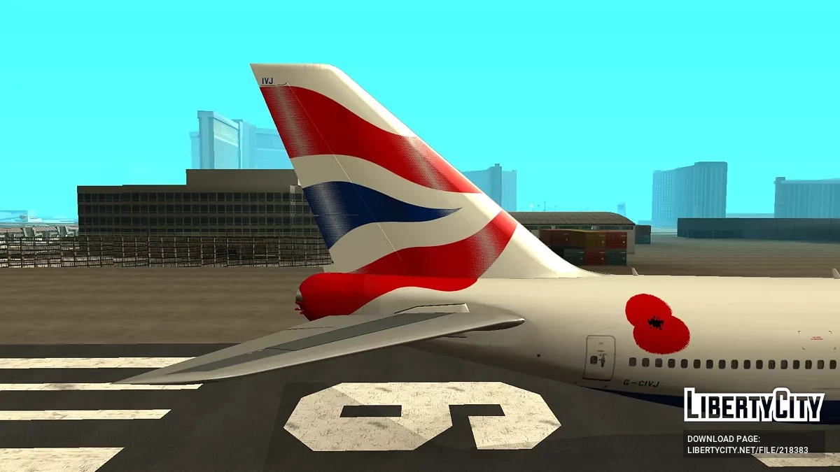 British Airways Boeing 747-436 G-CIVJ / GTA San Andreas
