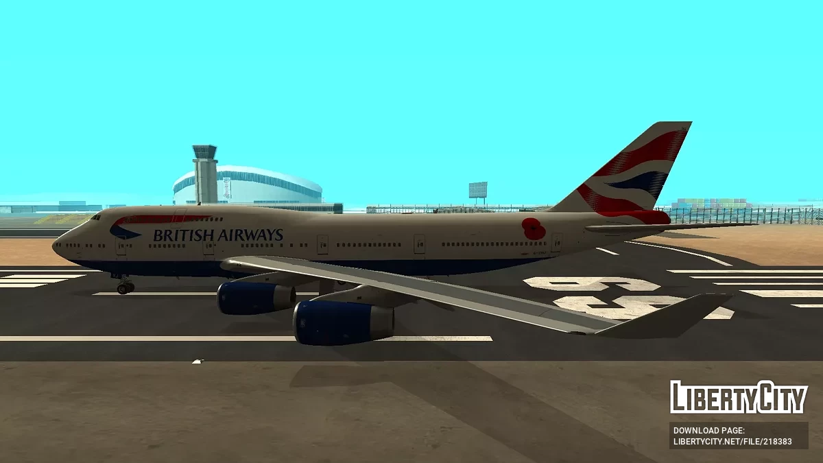British Airways Boeing 747-436 G-CIVJ / GTA San Andreas