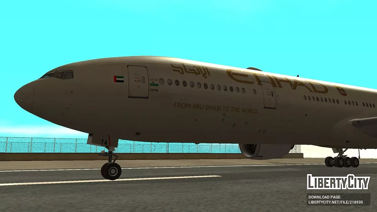 Etihad Airways Boeing 777-3FXER A6-ETA / GTA San Andreas