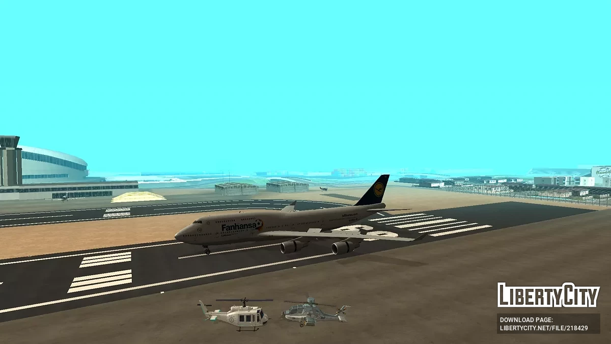 Lufthans Boeing 747-430 D-ABVK Fannanza Liver / GTA San Andreas