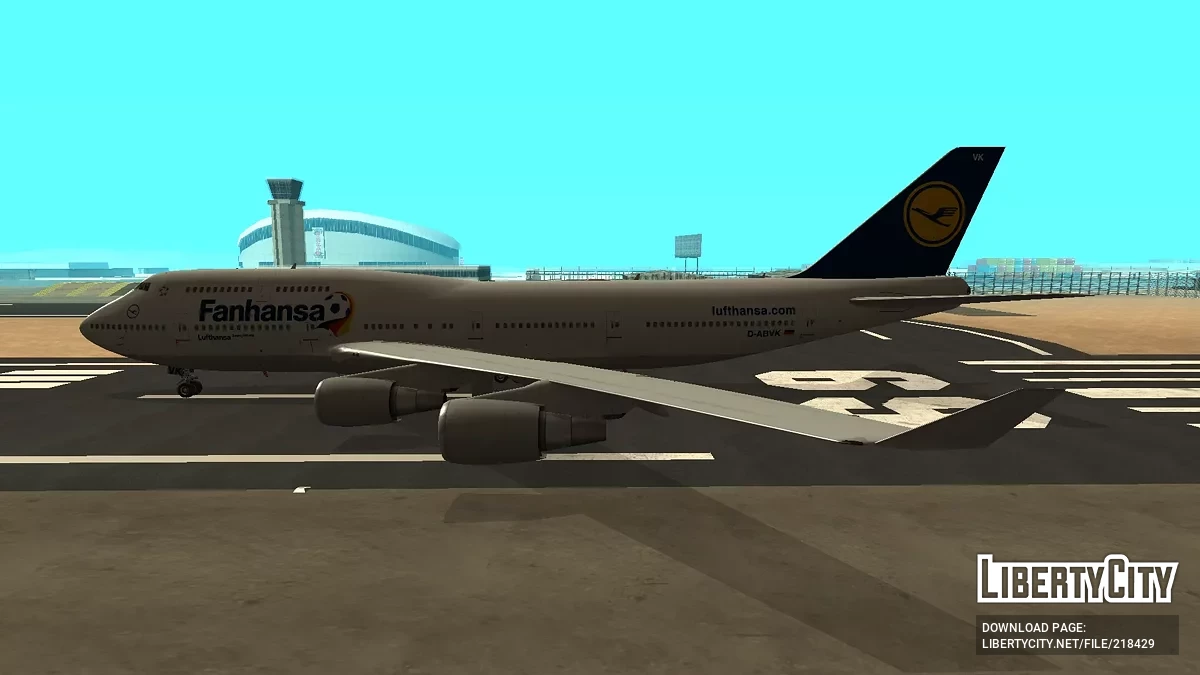 Lufthans Boeing 747-430 D-ABVK Fannanza Liver / GTA San Andreas