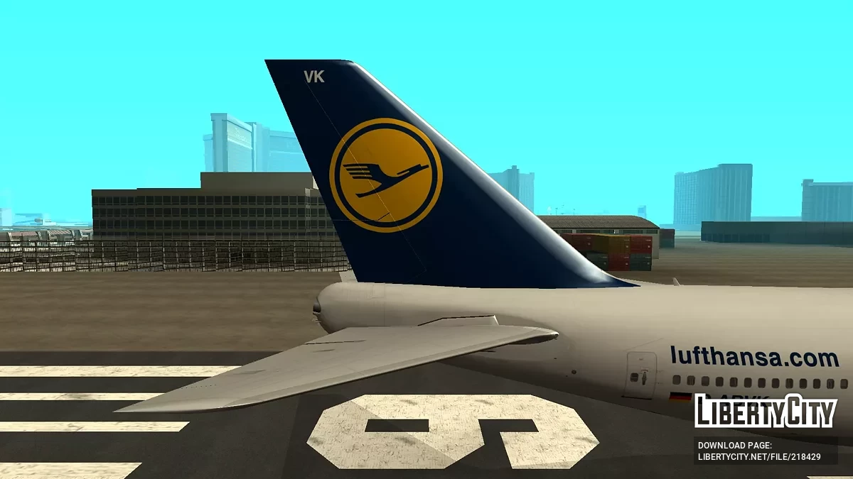 Lufthans Boeing 747-430 D-ABVK Fannanza Liver / GTA San Andreas