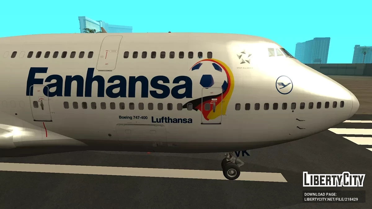Lufthans Boeing 747-430 D-ABVK Fannanza Liver / GTA San Andreas